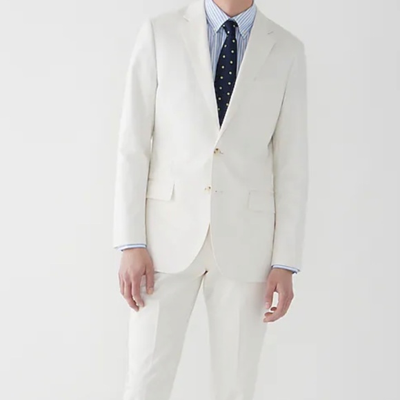 J. Crew Ludlow Slim-fit suit jacket in Italian chino. Color Sea Salt Size 38R
